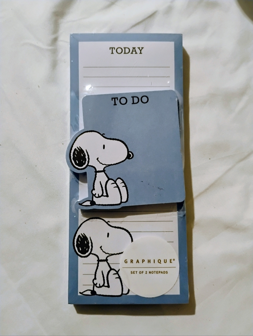 Graphique De France Snoopy Blue Notepad Set